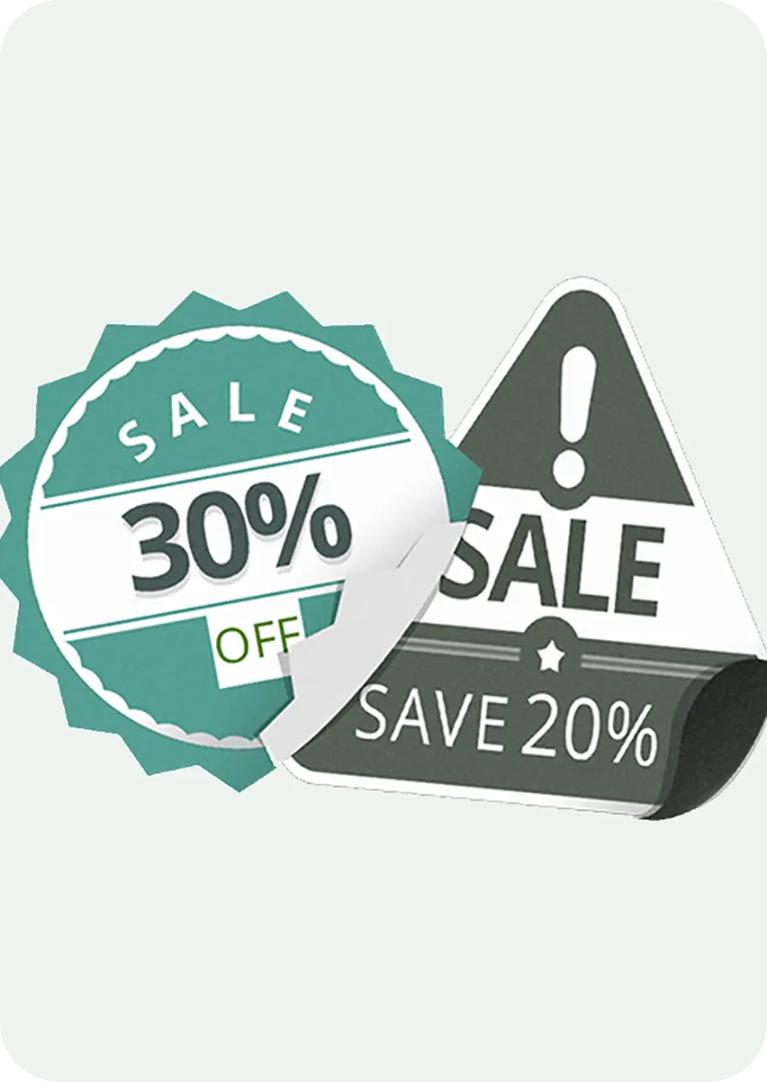 Branded promotional decals